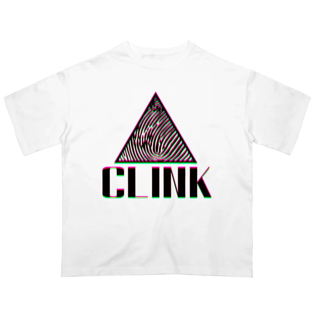 CLINK_officialのCLINK LOGO RGB BLACK オーバーサイズTシャツ