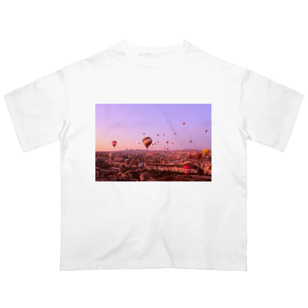 Vermeer-ふぇるめーるのいつでも絶景の旅へ　トルコ オーバーサイズTシャツ