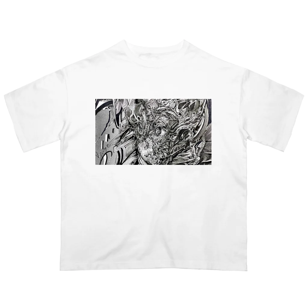 半熟パーマ工房のhorizon-Re Oversized T-Shirt