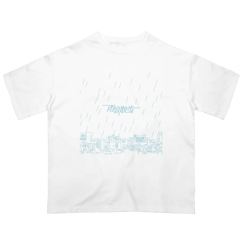 TAISHA STUDIOの雨音散歩。街並み Oversized T-Shirt