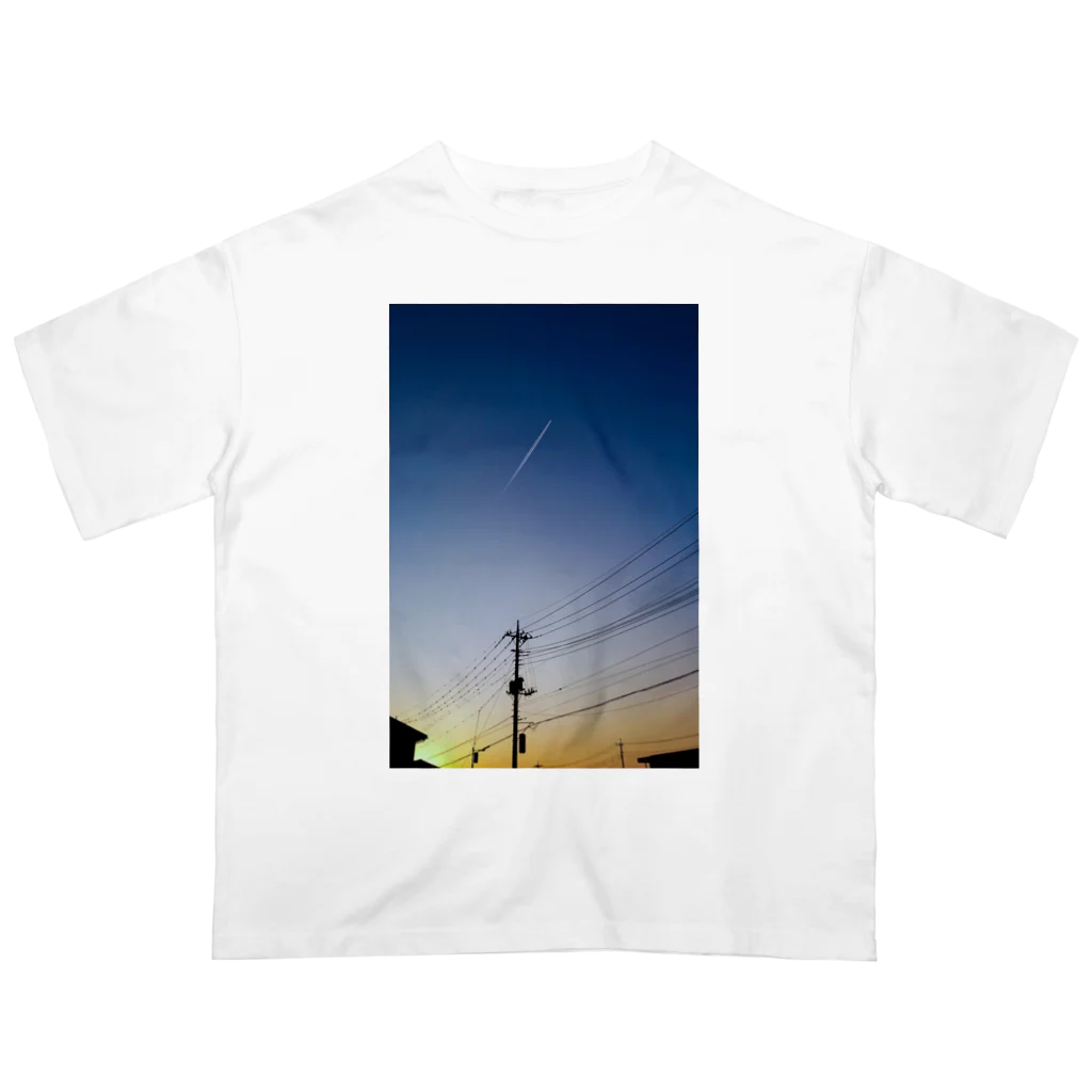 如月電機のTwilight Sky T-Shirt Oversized T-Shirt