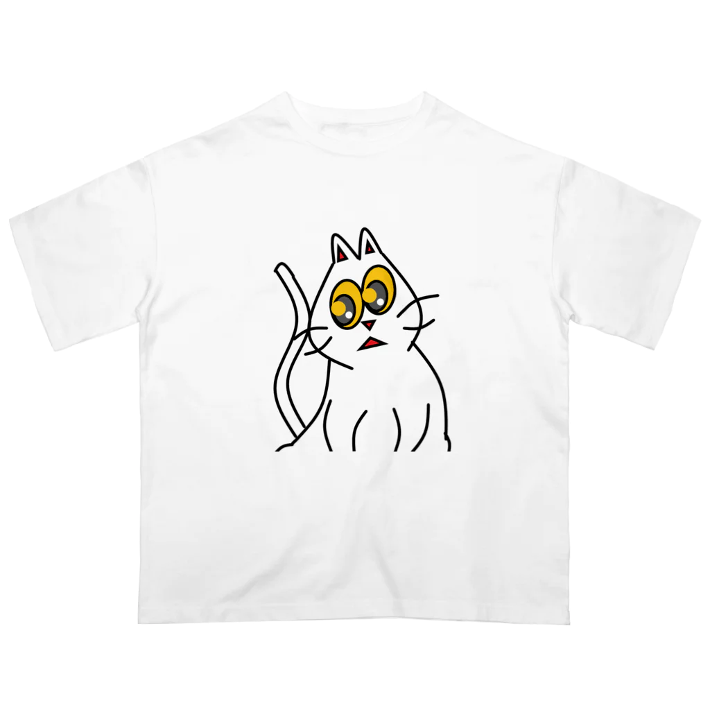 どんぶりやろうの瞳の大きな猫ちゃん Oversized T-Shirt