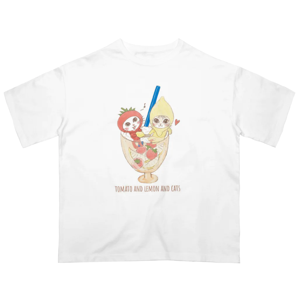 ナーサンのトマトとレモンの炭酸ジュース オーバーサイズTシャツ