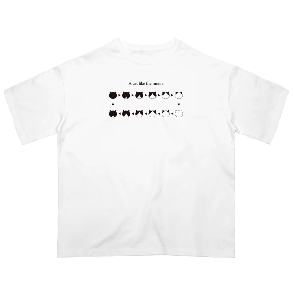 8wariのハチワレの満ち欠け Oversized T-Shirt