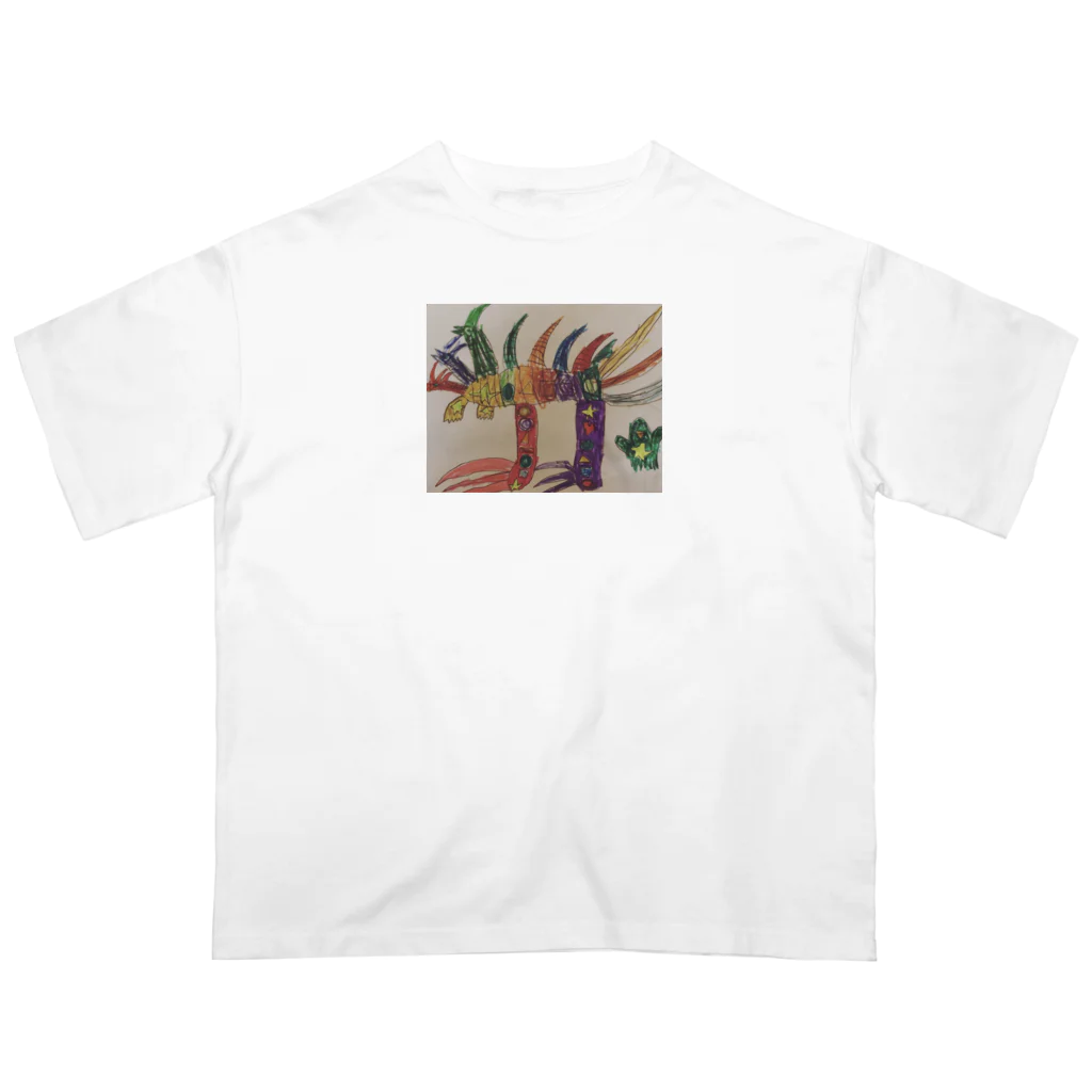 HACHI88のRainbow Large snake オーバーサイズTシャツ