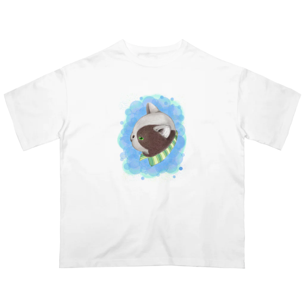 たぬきの残像のさいわいのねこ　ジョバンニ Oversized T-Shirt