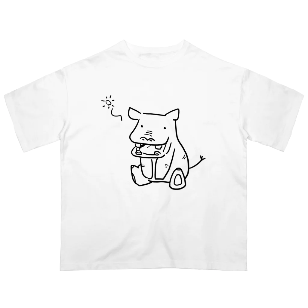 MIYA KAMIYAのぼんやりかばさん Oversized T-Shirt