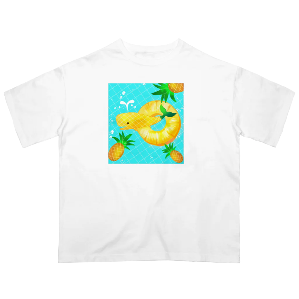 エコの海のパインクジラの夏アイテム Oversized T-Shirt