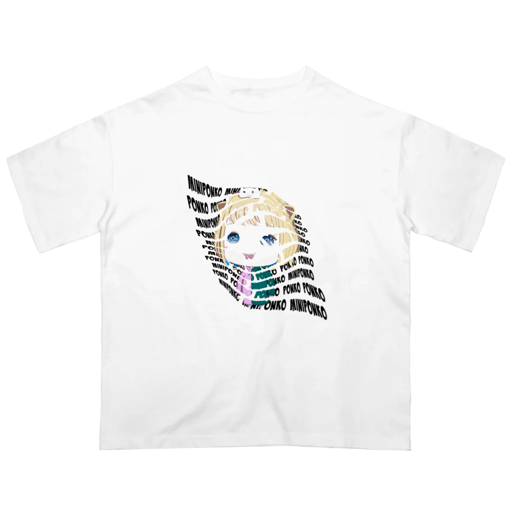 PONZU(ぽんず)Shinohara(しのはら)NFTのmini PONKO オーバーサイズTシャツ