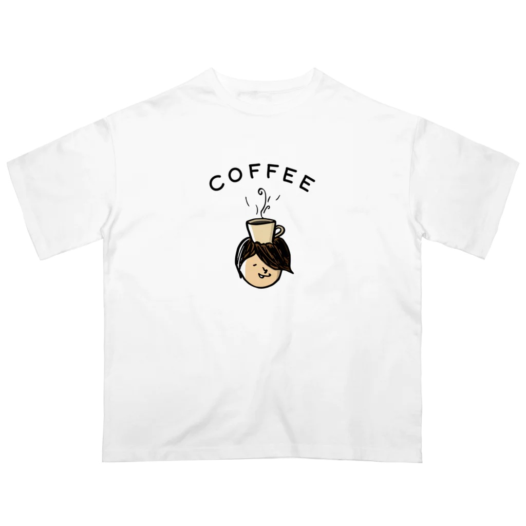 ワカボンドのコーヒー大好きコヒィくん オーバーサイズTシャツ