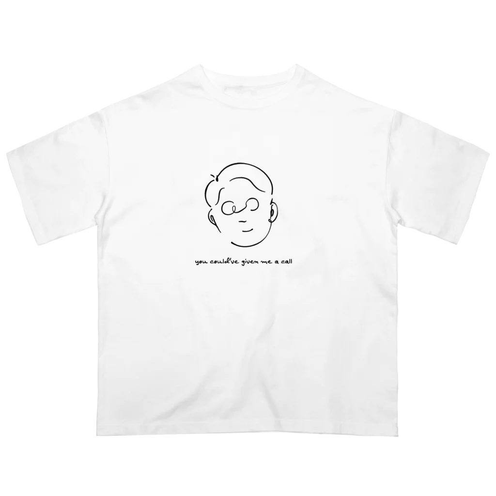 ママタルトひわらショップの１本くらい電話くれよなぁTシャツ Oversized T-Shirt