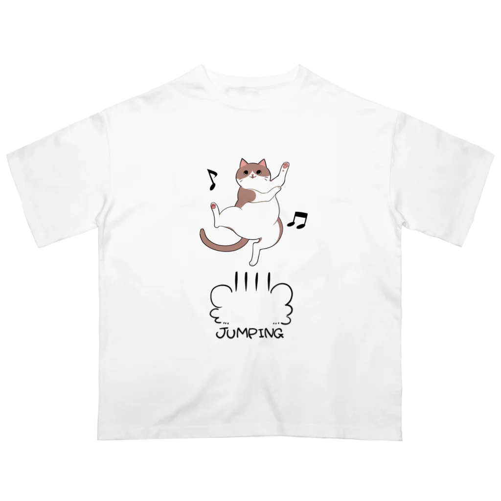 拾円均一駄菓子店のｼﾞｬﾝﾋﾟﾝｸﾞﾈｺﾁｬﾝ Oversized T-Shirt