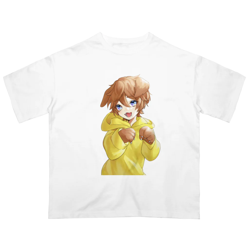 天谷日 ナポ男はいいぞのわんちゃん オーバーサイズTシャツ