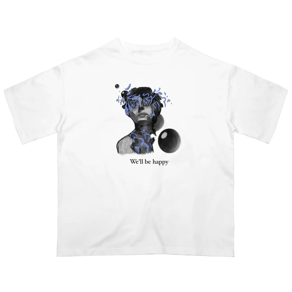 海水-umimiz-のWe'll be happy Oversized T-Shirt