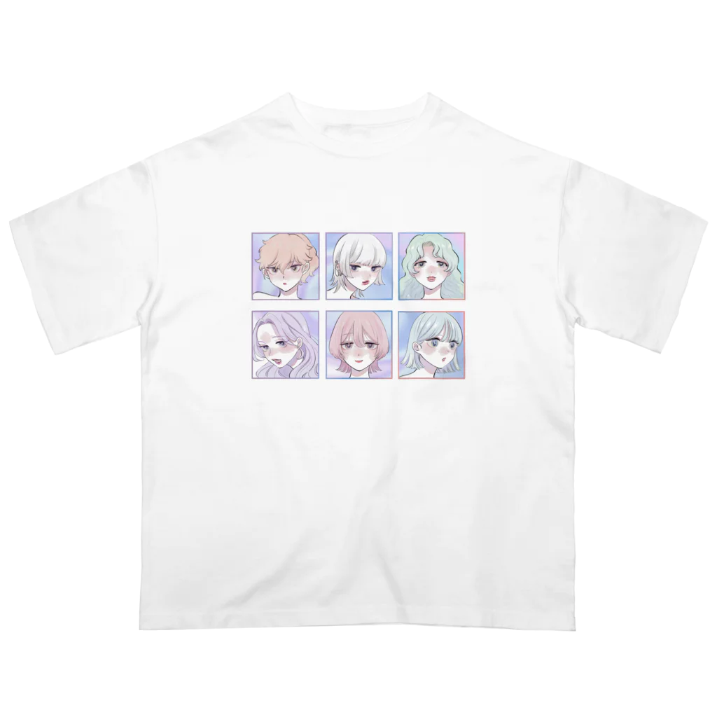 貝柱のgirls オーバーサイズTシャツ