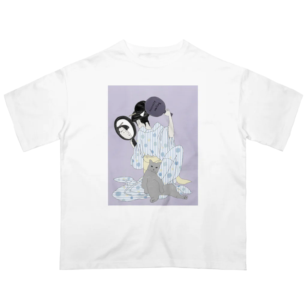 keeeeeep smilingのchill vibes オーバーサイズTシャツ