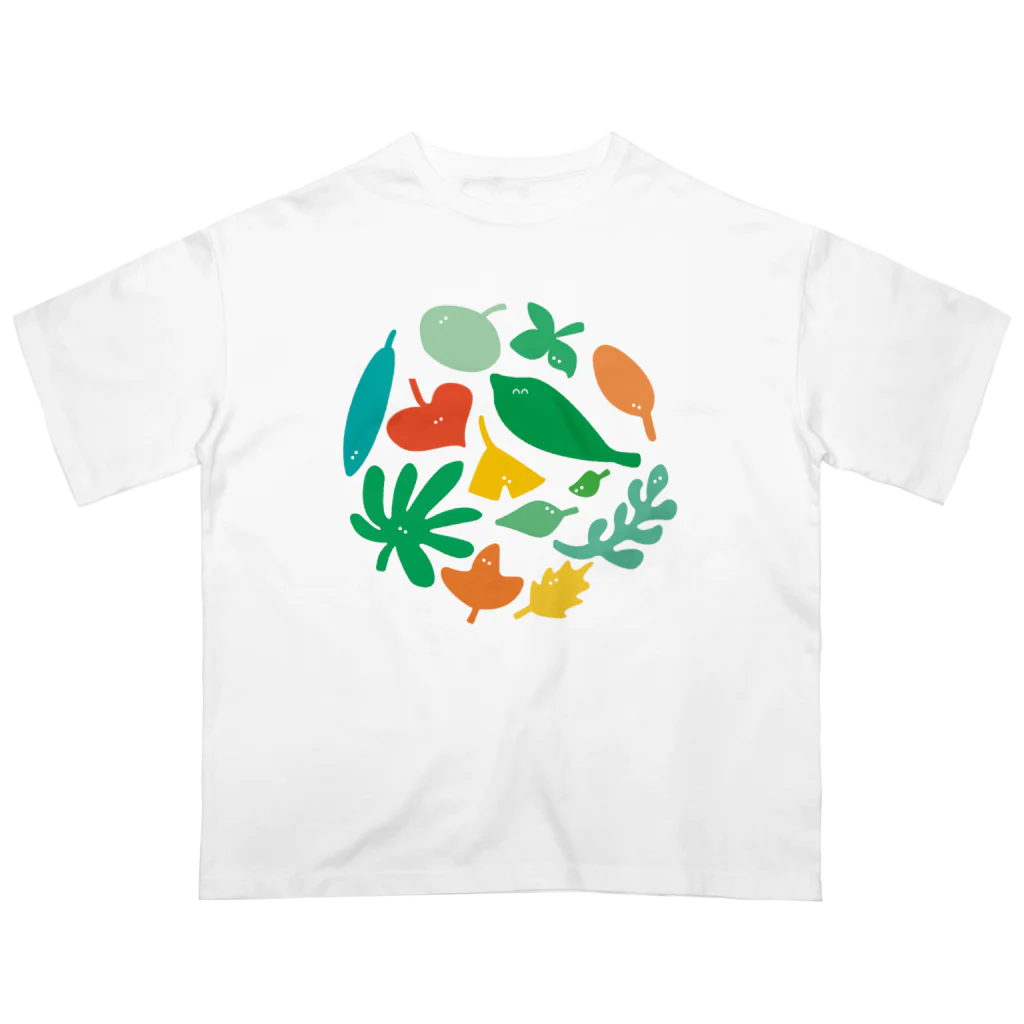 おばけ植物園の葉っぱのおばけたち オーバーサイズTシャツ