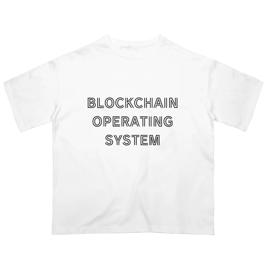 nownabeのBLOCKCHAIN OPERATING SYSTEM Oversized T-Shirt