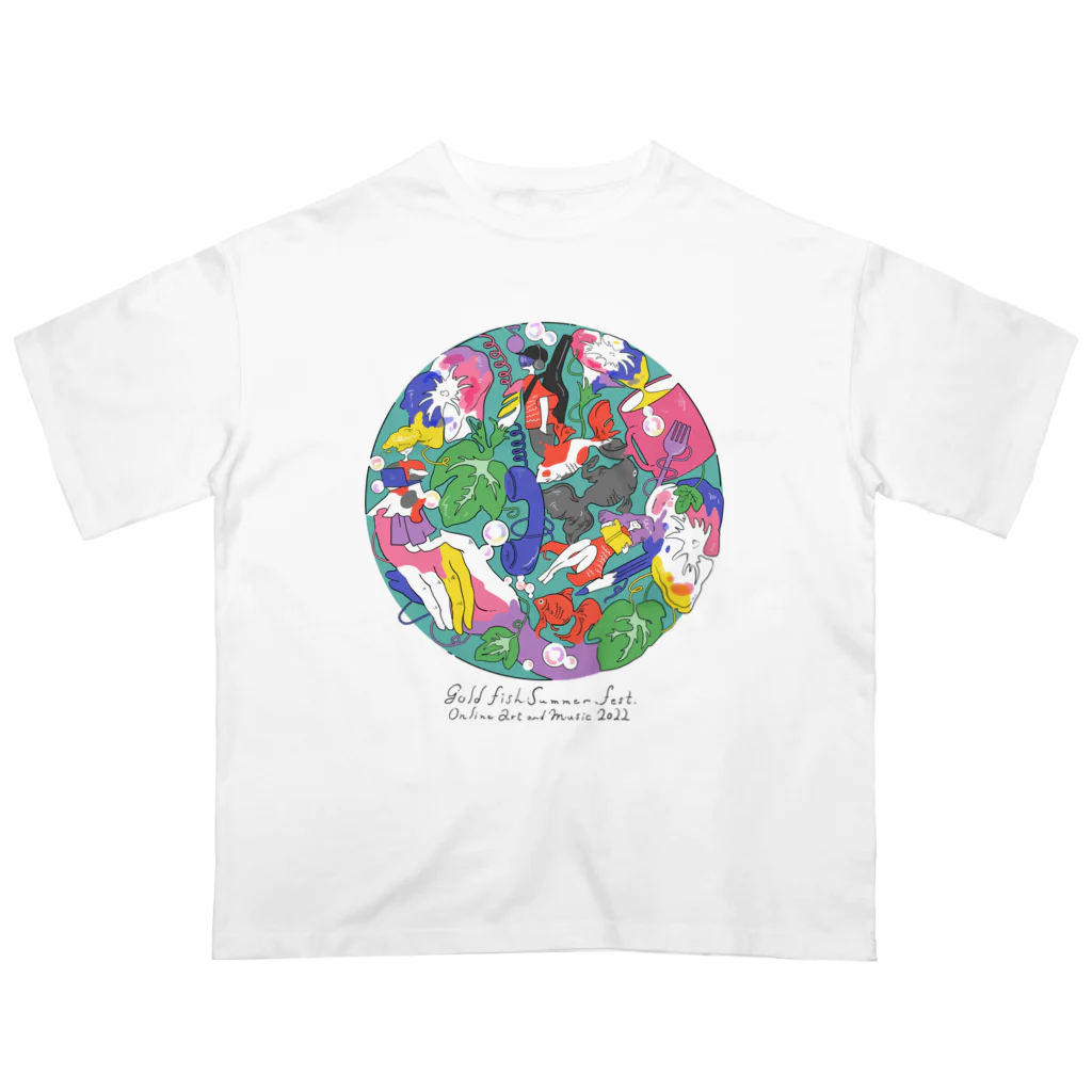 金魚たちの夏祭り👘🎋🎇の金魚たちの夏祭り 2022カラーモデル Oversized T-Shirt