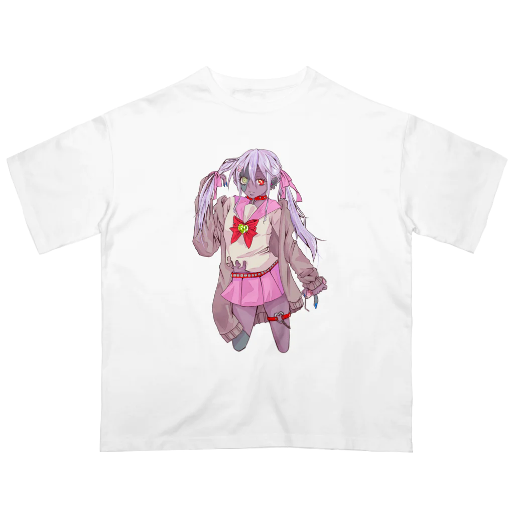 夜店のセーラー服ゾンビちゃん Oversized T-Shirt