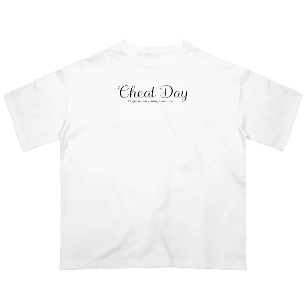 the number of caloriesのCheat Day 楽しむためのＴシャツ Oversized T-Shirt