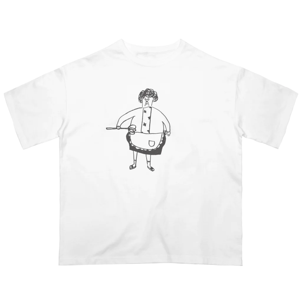 emo商店の布団叩きおばさん Oversized T-Shirt