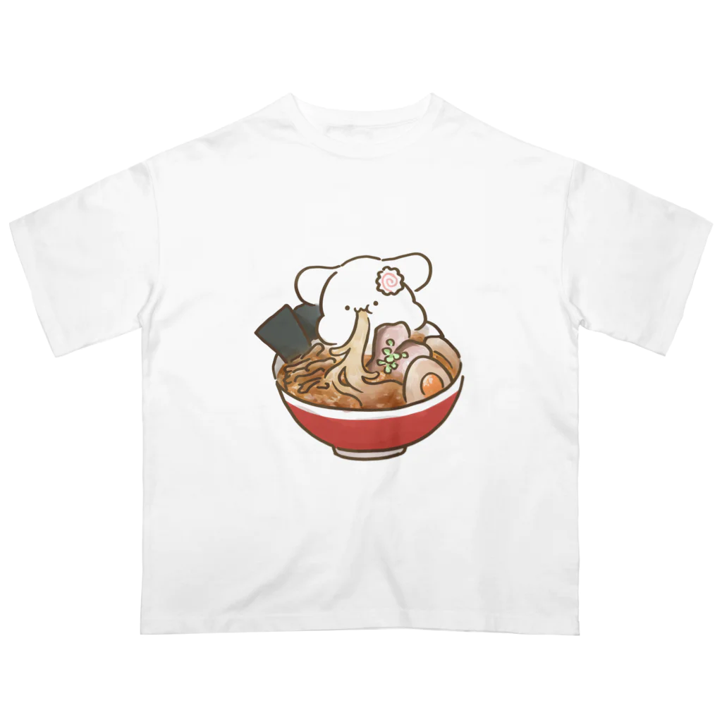 モフのラーメンモフ オーバーサイズTシャツ