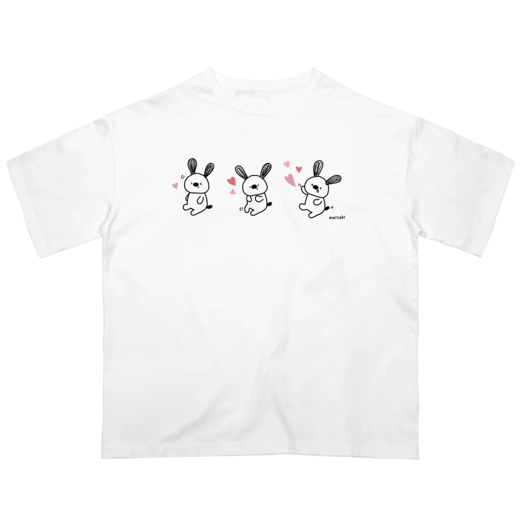 meisaki shopの笑い転げて ぺんでぽん（ハート♡） オーバーサイズTシャツ