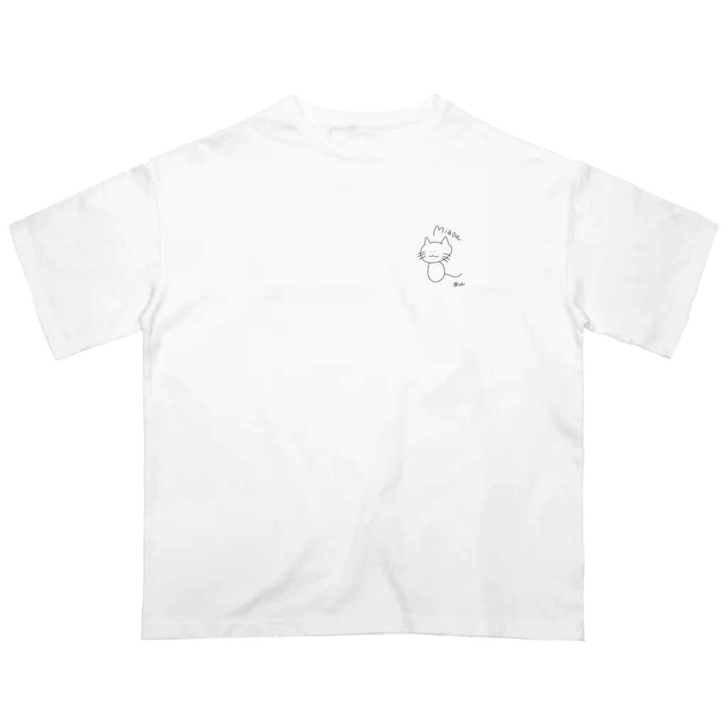 @chiのねこのMiaちゃん オーバーサイズTシャツ