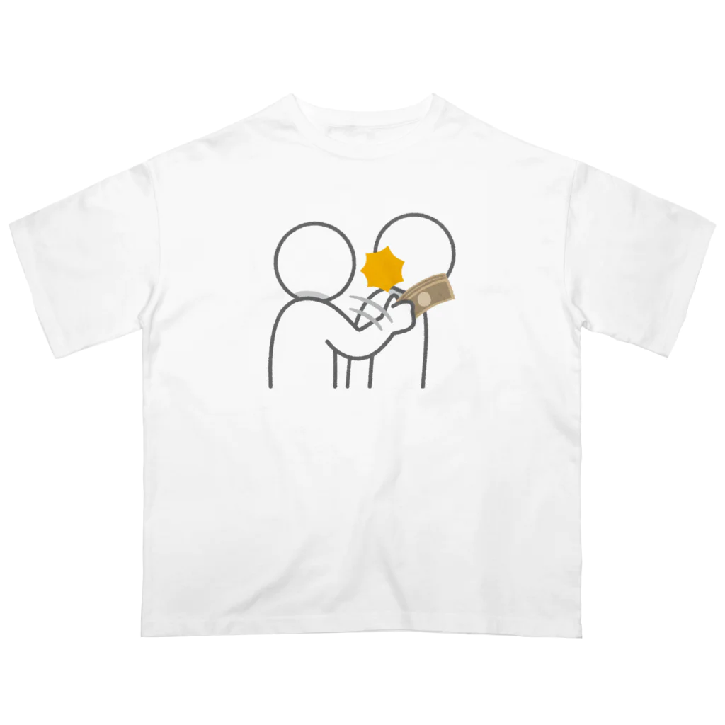 やってみたんだの金の暴力 オーバーサイズTシャツ