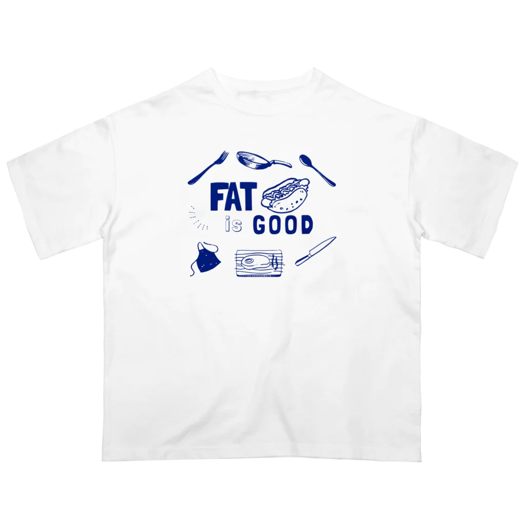 FAT is GOOD のFAT is GOOD 半袖Tシャツ　大ロゴ　白 オーバーサイズTシャツ