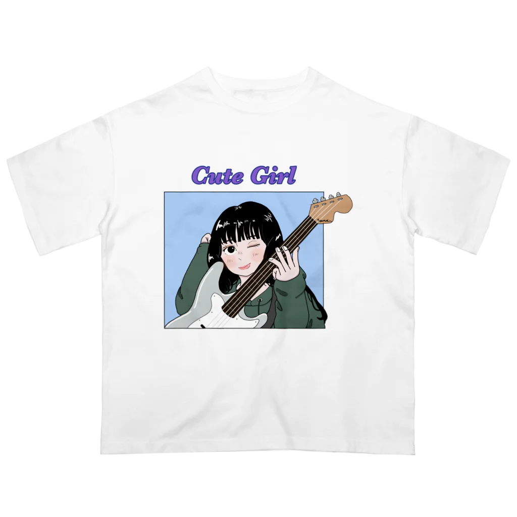 Shirako 商店のCute Girl Oversized T-Shirt