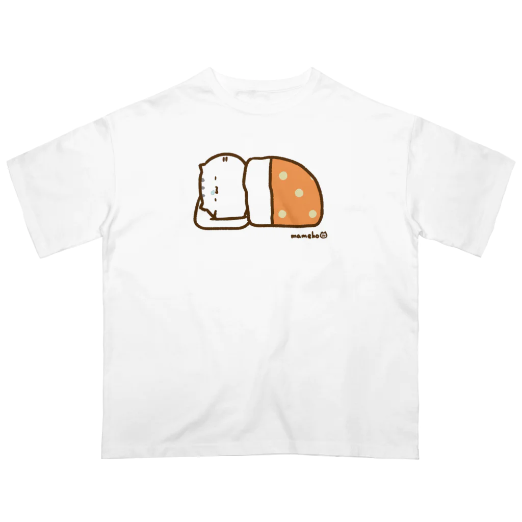 まめこ'ずショップの寝るねこ オーバーサイズTシャツ