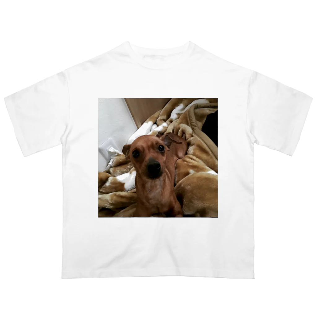 3371Mmmmの愛犬ラッキーくん オーバーサイズTシャツ