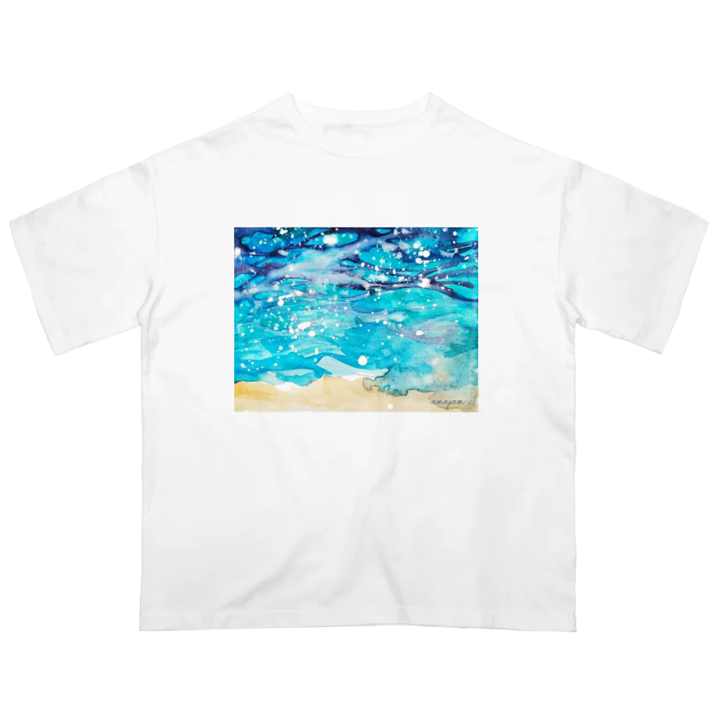 Laugh Rain LaboのHealing sea_am オーバーサイズTシャツ