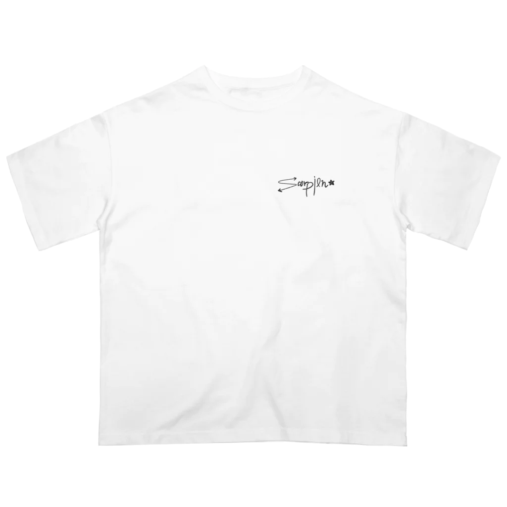 scorpion★のscorpion★両面 BLACK オーバーサイズTシャツ