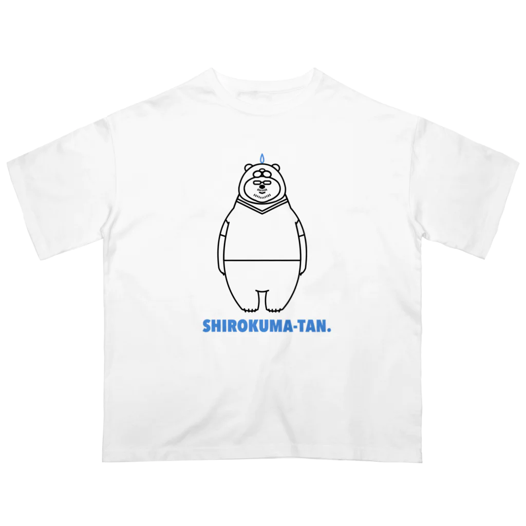 白熊たん。の白熊たん。クマロゴ オーバーサイズTシャツ