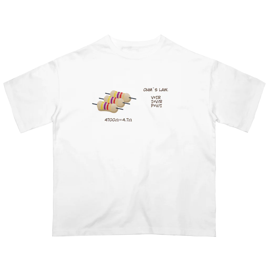 tomotchu-designのohm`s  law. オーバーサイズTシャツ