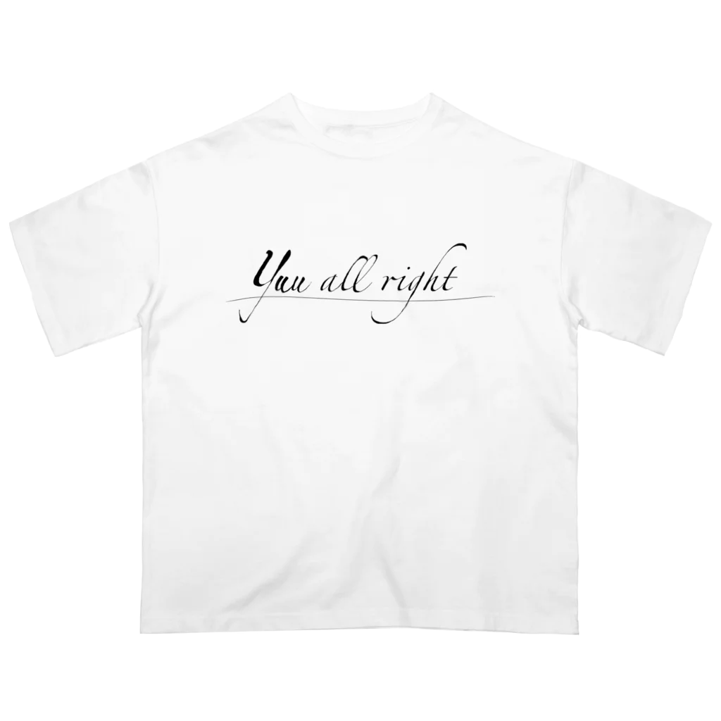 yuu all rightのロゴTシャツシリーズ/yuu all right オーバーサイズTシャツ