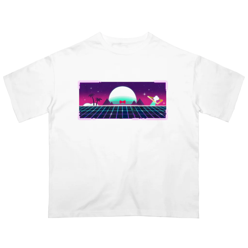 いちぼ君のお店のICHIBO-SynthWave Oversized T-Shirt