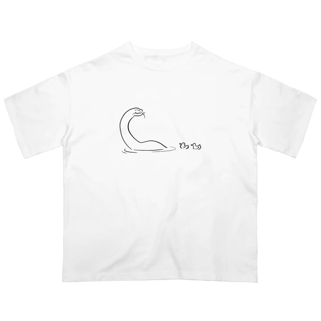 ゆるいどうぶつやのアパトとアヒル オーバーサイズTシャツ