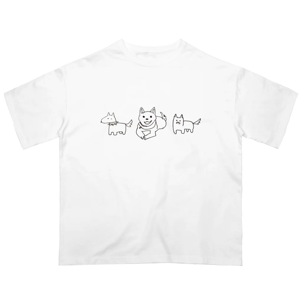 VODKAdemoのウニの犬 オーバーサイズTシャツ