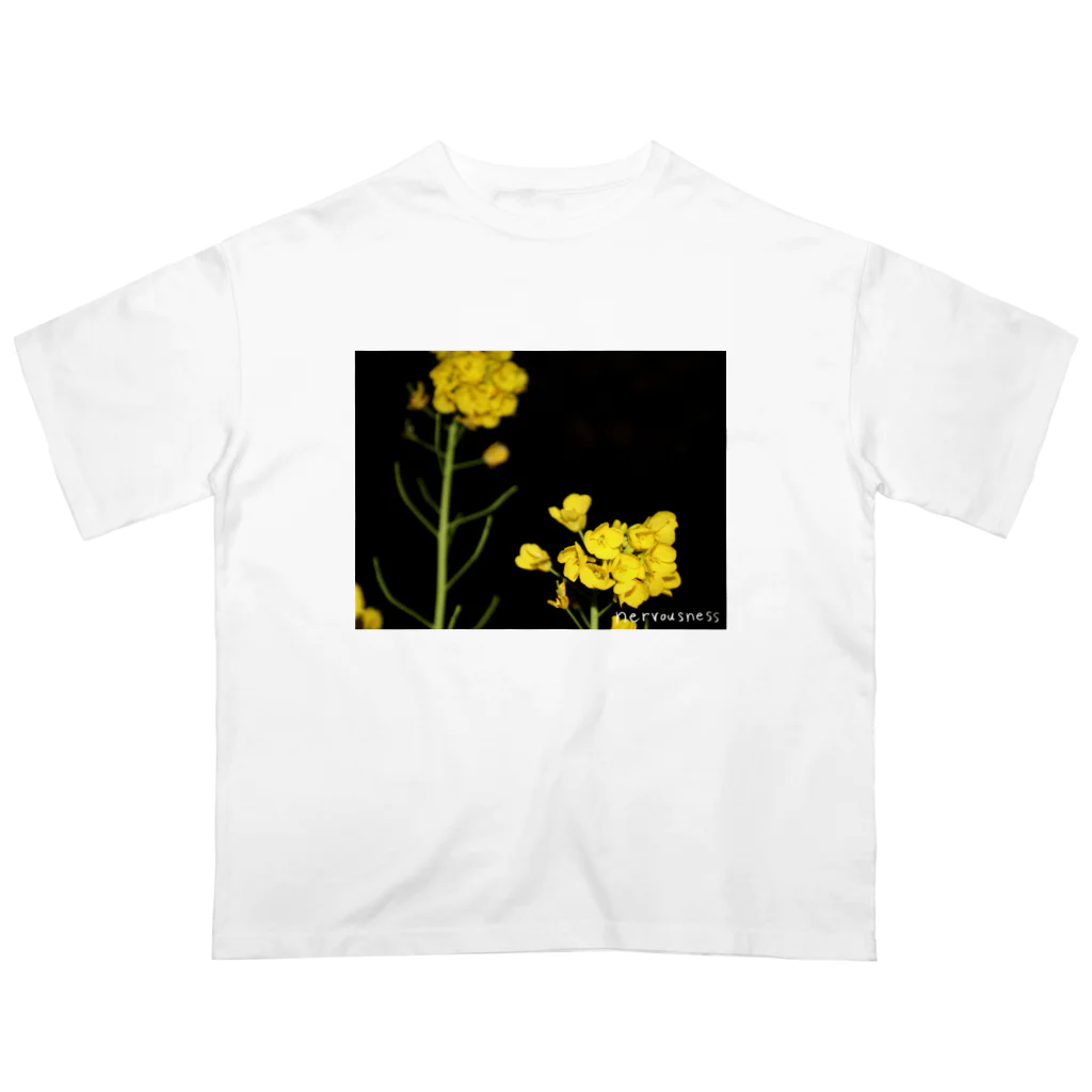 nervousnessの菜の花 nervousness Oversized T-Shirt