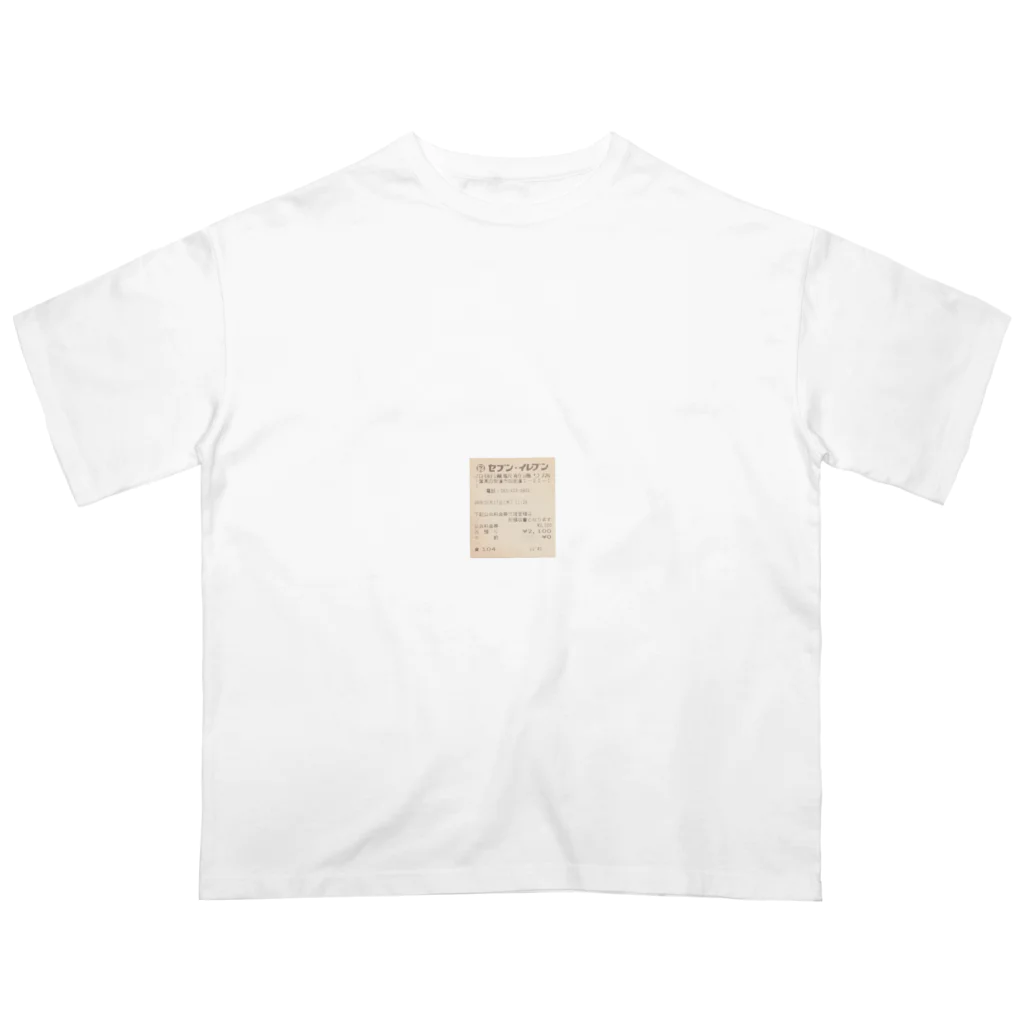 Hiroshi TakanoのReceipt_001 オーバーサイズTシャツ