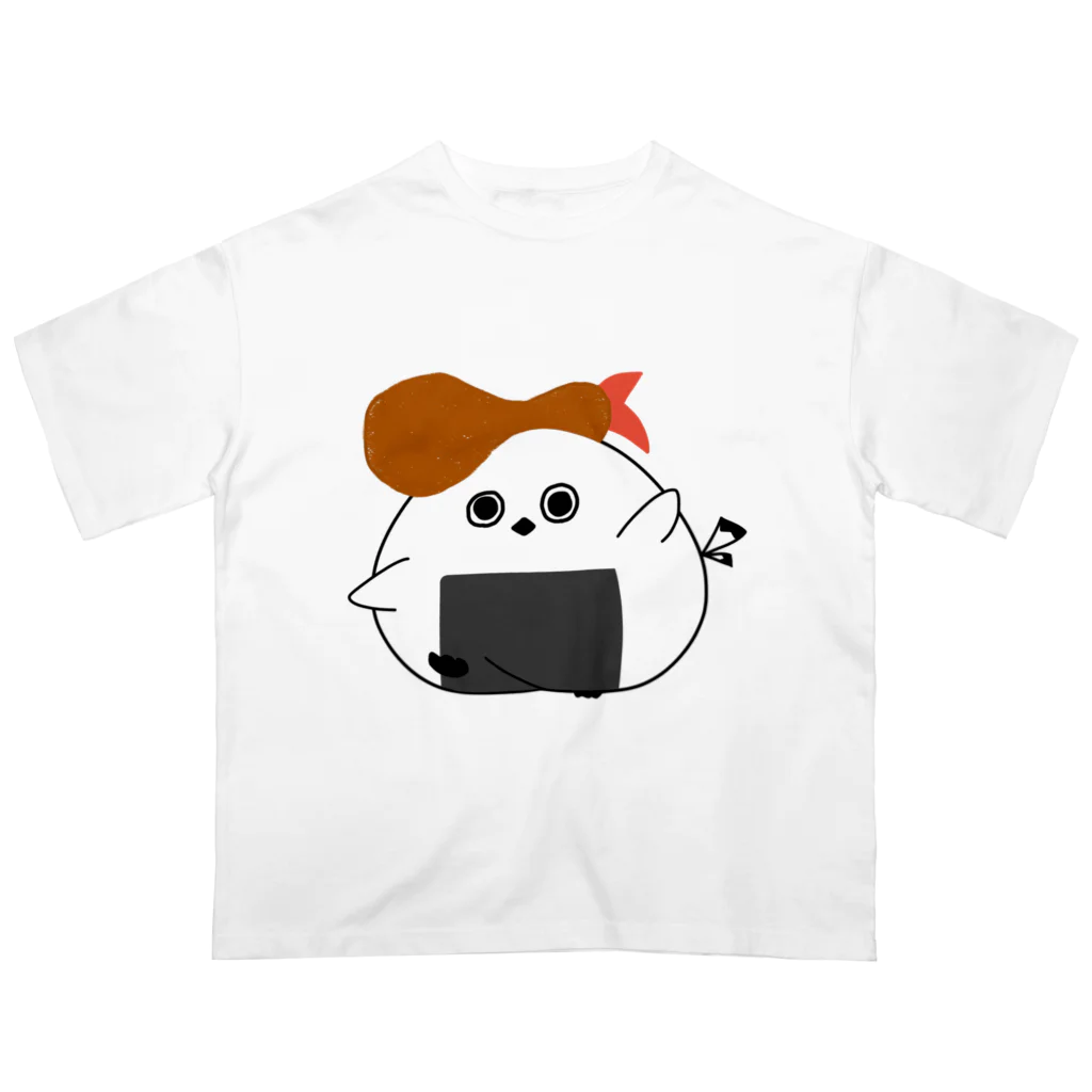 きままなイラストのトリーぜんとおにぎり🍤🍙 Oversized T-Shirt