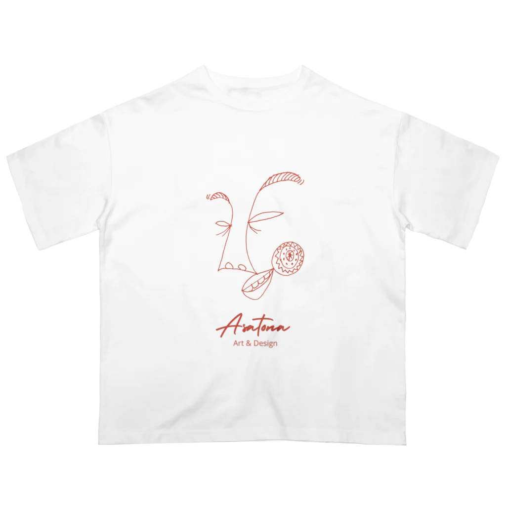 Asatona_AandDのAsatona Logo オーバーサイズTシャツ