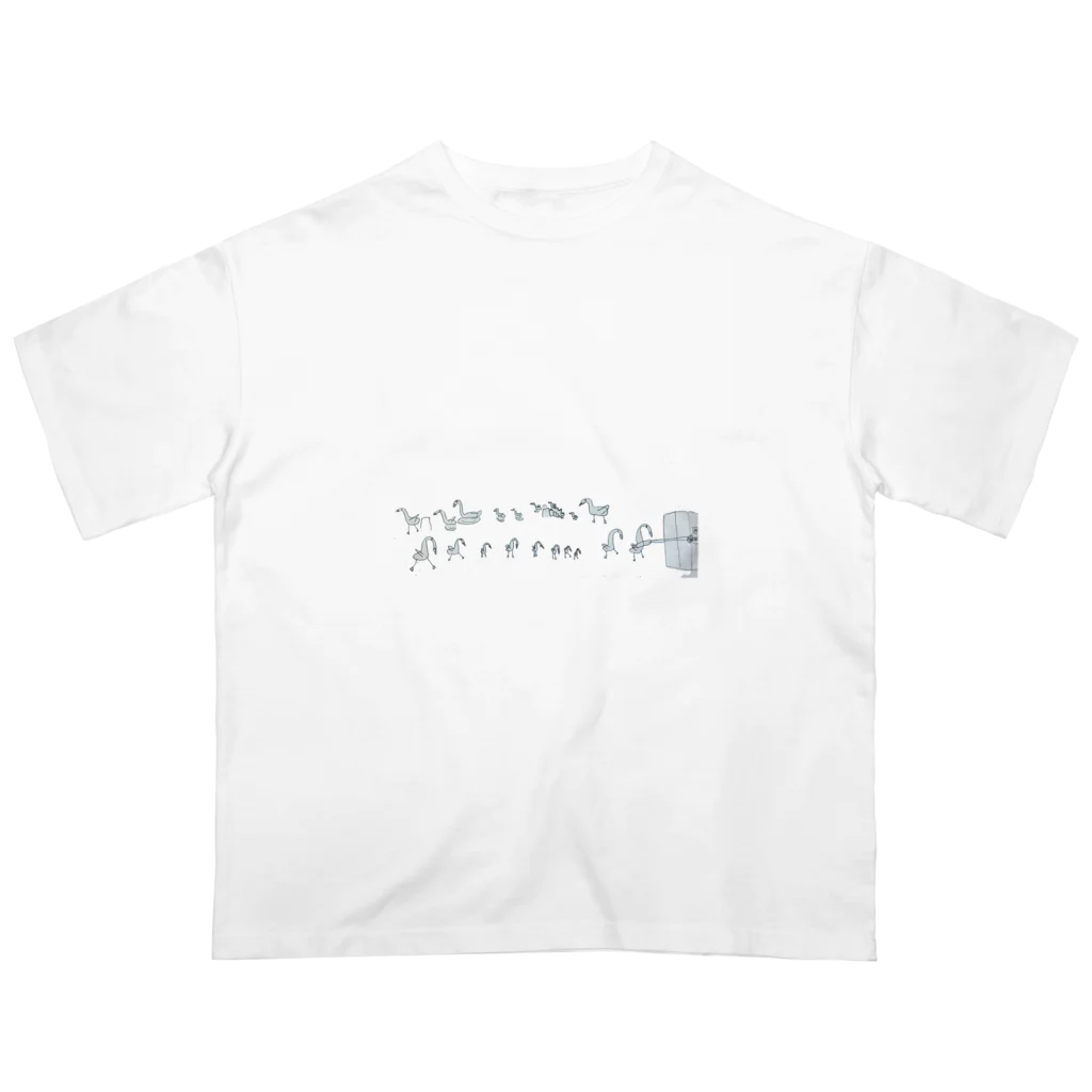 konatsusaのbird family オーバーサイズTシャツ