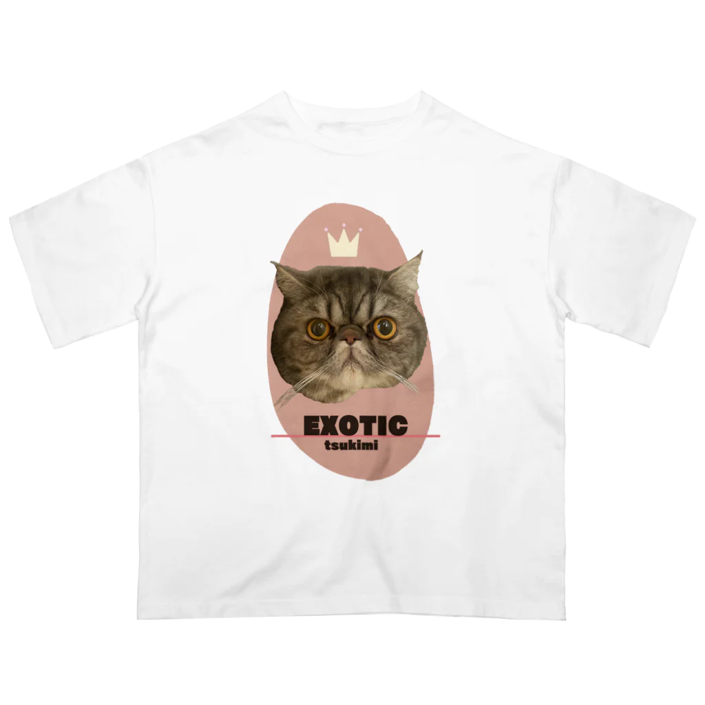 かめのこのうちのねこはエキゾチック オーバーサイズTシャツ