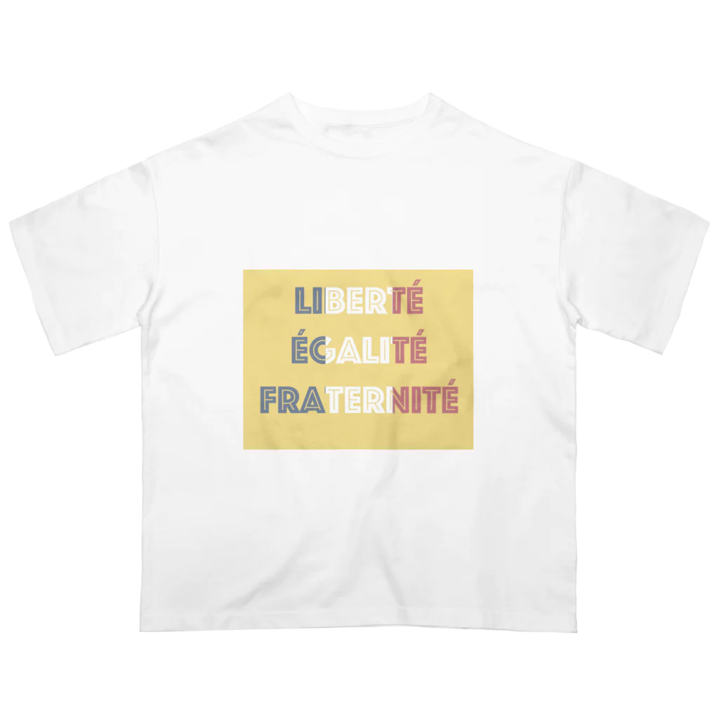 frenchfrenchのLiberté Égalité Fraternité オーバーサイズTシャツ