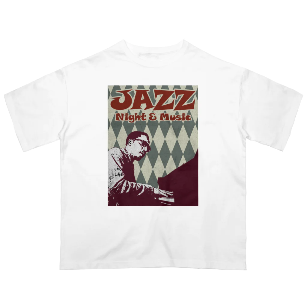 Hungry FreaksのJAZZ: Night & Music Oversized T-Shirt